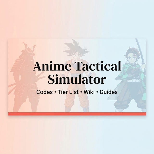 Anime Tactical Simulator Beginner's Guide: Codes, Units & World Tips